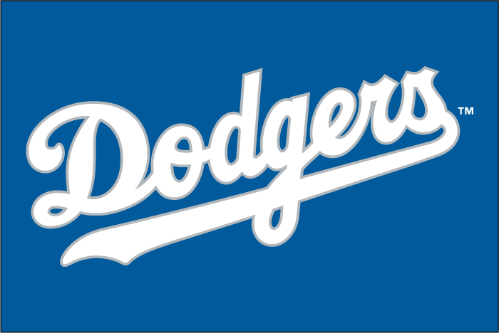 Los Angeles Dodgers 2007-2008 Batting Practice Logo fabric transfer